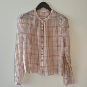 Ulla Johnson Nour Blouse in Pale Lilac